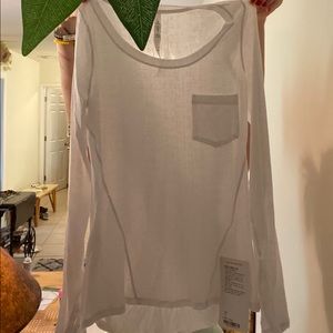 NWT Lululemon 4 Sheer Long Sleeve T Shirt Cozy!